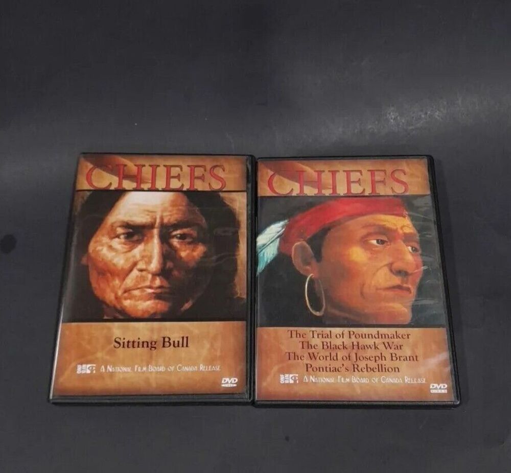 Chiefs: Sitting Bull Part 1 and 2  And Trial Of Poundmaker,(DVD, 2006) Lot Of 2